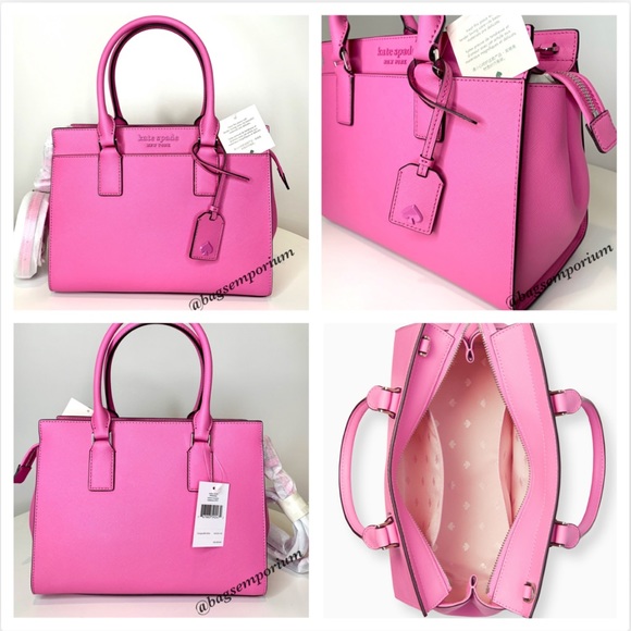 Kate Spade Pink Leather Cameron Satchel Bag - Picture 2 of 13